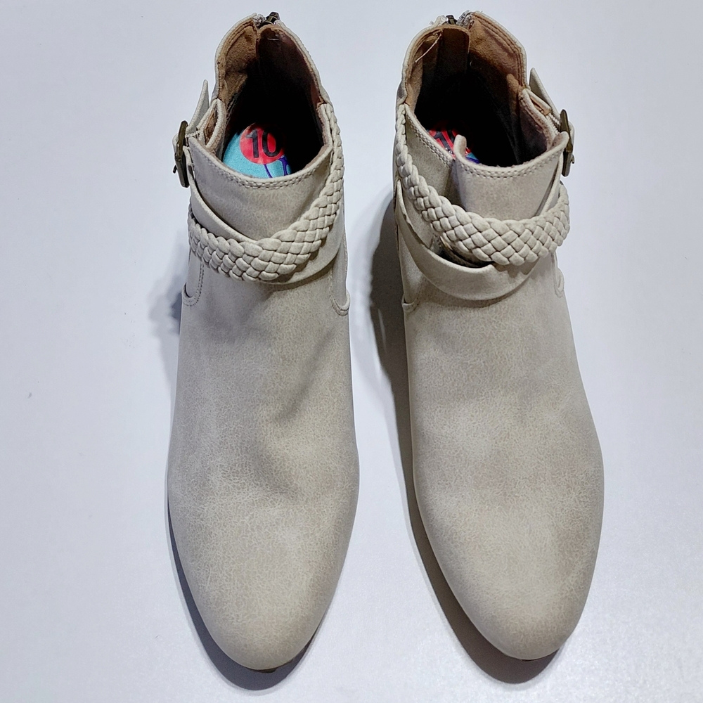 BLOWFISH Malibu Women's Wedge Ankle Boots with Braided Strap Size 10